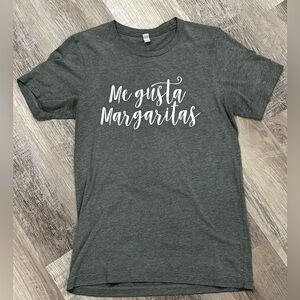 Women's Graphic Tee with 'Me gusta Margaritas' Size Small
